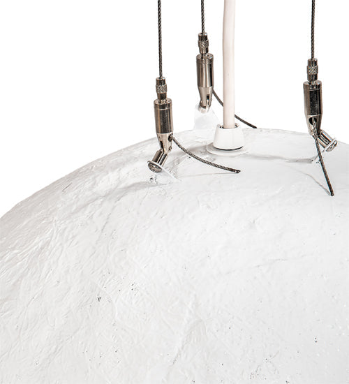 Meyda Lighting Gravity 18" White Pendant Light With White Shade