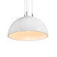 Meyda Lighting Gravity 18" White Pendant Light With White Shade