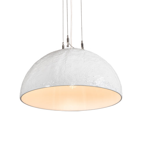 Meyda Lighting Gravity 18" White Pendant Light With White Shade