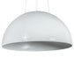 Meyda Lighting Gravity 223028 36" Nickel Pendant Light With White Shade