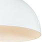 Meyda Lighting Gravity 223028 36" Nickel Pendant Light With White Shade