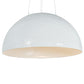 Meyda Lighting Gravity 223028 36" Nickel Pendant Light With White Shade