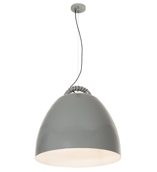 Meyda Lighting Gravity 24" 3-Light Gray Pendant Light With Gray Shade