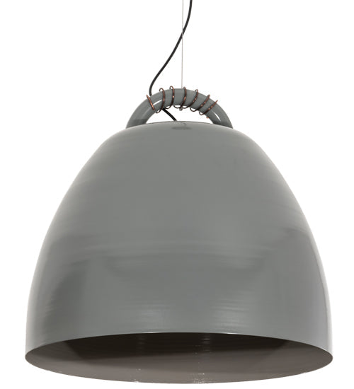 Meyda Lighting Gravity 24" 3-Light Gray Pendant Light With Gray Shade