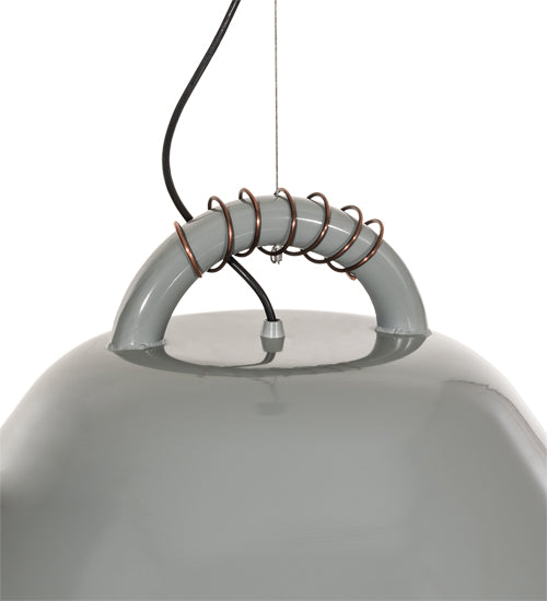 Meyda Lighting Gravity 24" 3-Light Gray Pendant Light With Gray Shade