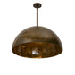 Meyda Lighting Gravity 26" Antique Brass Matte & Gloss Pendant Light