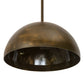Meyda Lighting Gravity 26" Antique Brass Matte & Gloss Pendant Light