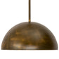 Meyda Lighting Gravity 26" Antique Brass Matte & Gloss Pendant Light