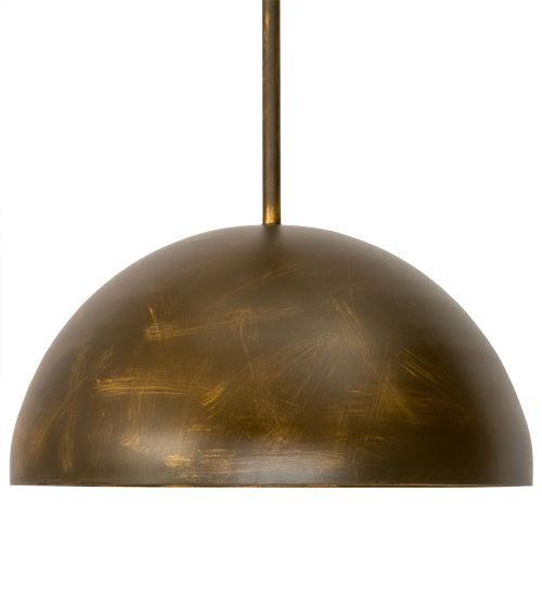 Meyda Lighting Gravity 26" Antique Brass Matte & Gloss Pendant Light
