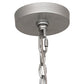 Meyda Lighting Gravity 30" 6-Light Galvanized Silver Golpe Pendant Light