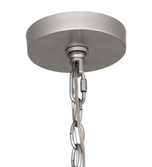 Meyda Lighting Gravity 30" 6-Light Galvanized Silver Golpe Pendant Light