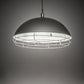Meyda Lighting Gravity 30" 6-Light Galvanized Silver Golpe Pendant Light