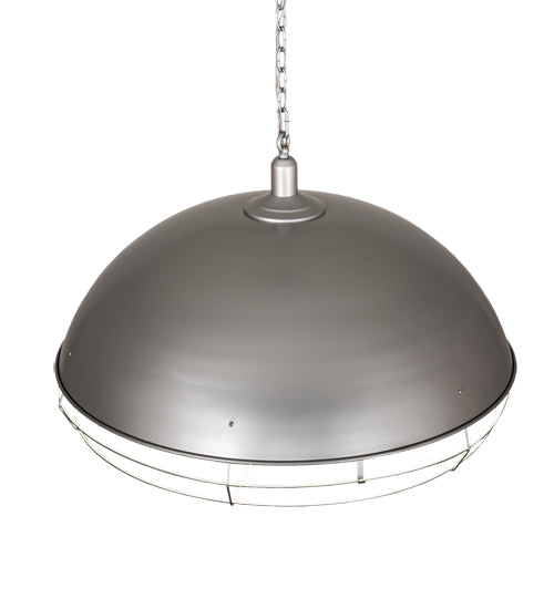 Meyda Lighting Gravity 30" 6-Light Galvanized Silver Golpe Pendant Light