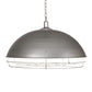 Meyda Lighting Gravity 30" 6-Light Galvanized Silver Golpe Pendant Light