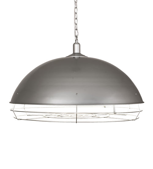 Meyda Lighting Gravity 30" 6-Light Galvanized Silver Golpe Pendant Light