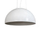 Meyda Lighting Gravity 32" Nickel Pendant Light With White Shade