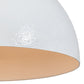 Meyda Lighting Gravity 32" Nickel Pendant Light With White Shade