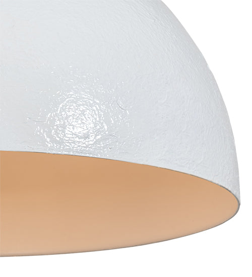 Meyda Lighting Gravity 32" Nickel Pendant Light With White Shade