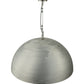 Meyda Lighting Gravity 36" Brushed Aluminum Pendant Light With Red Shade Glass