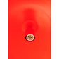 Meyda Lighting Gravity 36" Brushed Aluminum Pendant Light With White Red Shade Glass