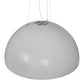 Meyda Lighting Gravity 36" Matte White & Nickel Pendant Light With Pewter White Shade