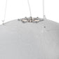 Meyda Lighting Gravity 36" Matte White & Nickel Pendant Light With Pewter White Shade