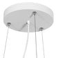Meyda Lighting Gravity 36" Matte White & Nickel Pendant Light With Pewter White Shade