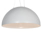 Meyda Lighting Gravity 36" Matte White & Nickel Pendant Light With Pewter White Shade