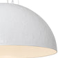 Meyda Lighting Gravity 36" Nickel Pendant Light With White Shade