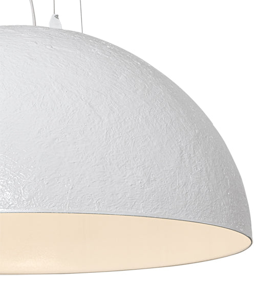 Meyda Lighting Gravity 36" Nickel Pendant Light With White Shade