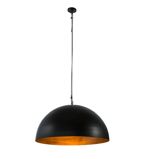Meyda Lighting Gravity 36" Solar Black & Vintage Copper Pendant Light