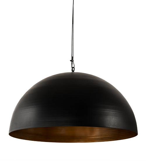 Meyda Lighting Gravity 36" Solar Black & Vintage Copper Pendant Light