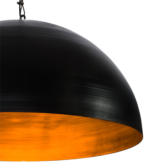 Meyda Lighting Gravity 36" Solar Black & Vintage Copper Pendant Light