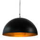 Meyda Lighting Gravity 36" Solar Black & Vintage Copper Pendant Light