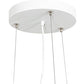 Meyda Lighting Gravity 48" Nickel & Matte White Pendant Light With White Shade