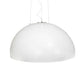 Meyda Lighting Gravity 48" Nickel & Matte White Pendant Light With White Shade