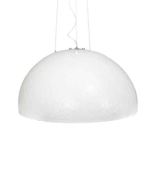 Meyda Lighting Gravity 48" Nickel & Matte White Pendant Light With White Shade