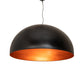 Meyda Lighting Gravity 60" Flat Black & Copper Pendant Light