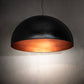 Meyda Lighting Gravity 60" Flat Black & Copper Pendant Light