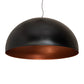 Meyda Lighting Gravity 60" Flat Black & Copper Pendant Light
