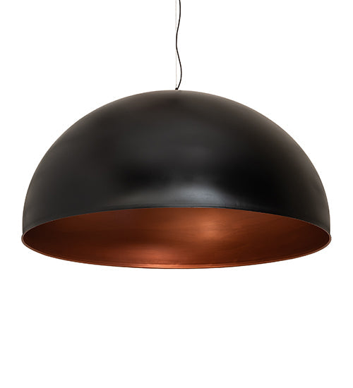 Meyda Lighting Gravity 60" Flat Black & Copper Pendant Light