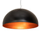 Meyda Lighting Gravity 60" Flat Black & Copper Pendant Light