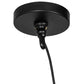 Meyda Lighting Gravity 60" Matte Black Exterior & Gold Interior Pendant Light
