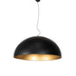 Meyda Lighting Gravity 60" Matte Black Exterior & Gold Interior Pendant Light