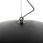 Meyda Lighting Gravity 60" Matte Black Exterior & Gold Interior Pendant Light