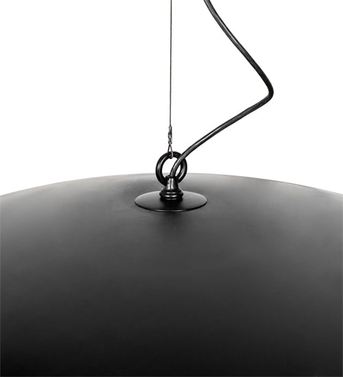 Meyda Lighting Gravity 60" Matte Black Exterior & Gold Interior Pendant Light