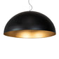 Meyda Lighting Gravity 60" Matte Black Exterior & Gold Interior Pendant Light