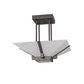 Meyda Lighting Grayling 28" 2-Light French Bronze Semi-flush Mount Light With Whitestone Idalight Shade