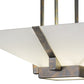 Meyda Lighting Grayling 28" 2-Light French Bronze Semi-flush Mount Light With Whitestone Idalight Shade