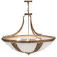 Meyda Lighting Grayson 42" 6-Light Spanish Gold Inverted Pendant Light With Statuario Idalight Shade